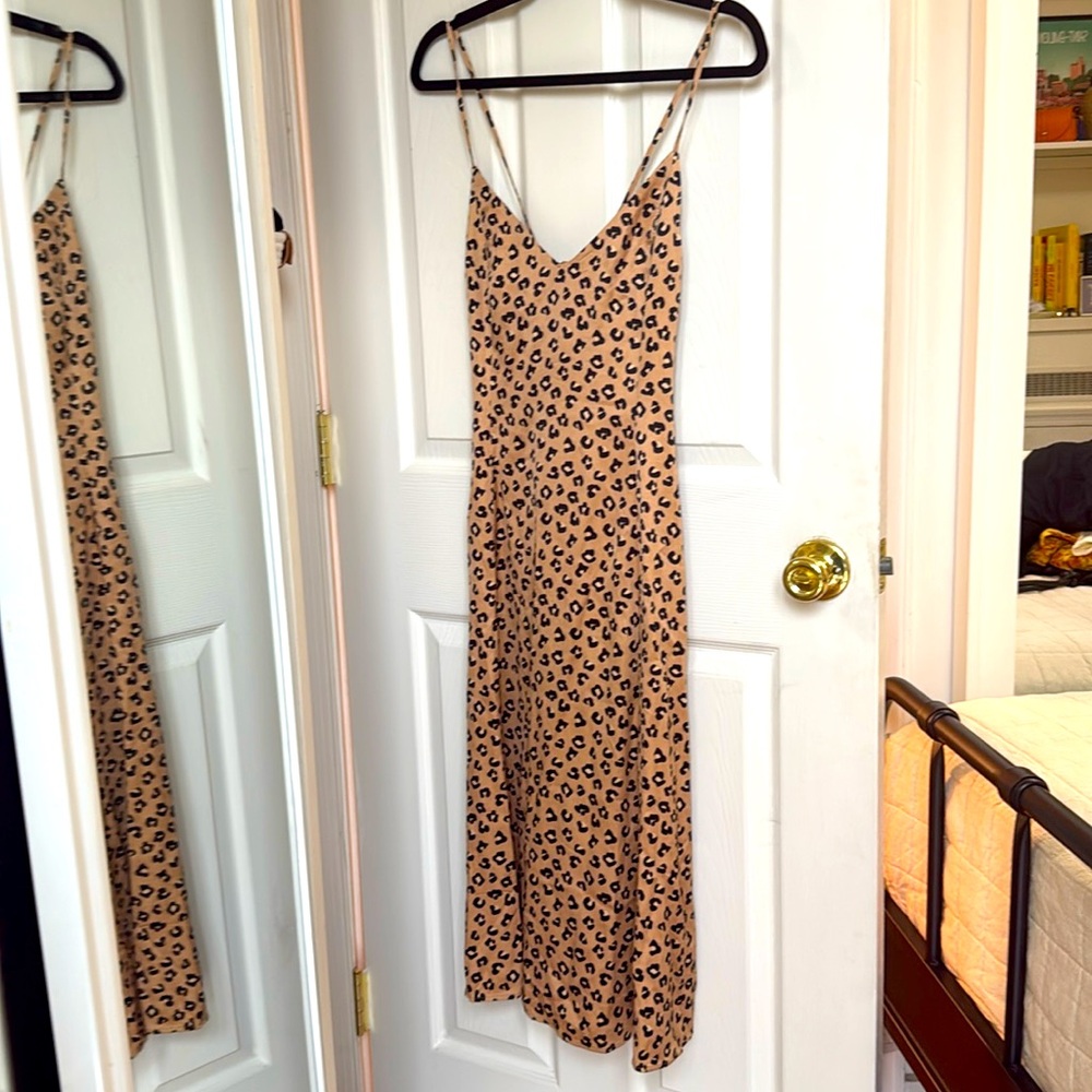 Sezane Marguarita Dress Leopard - Size 4